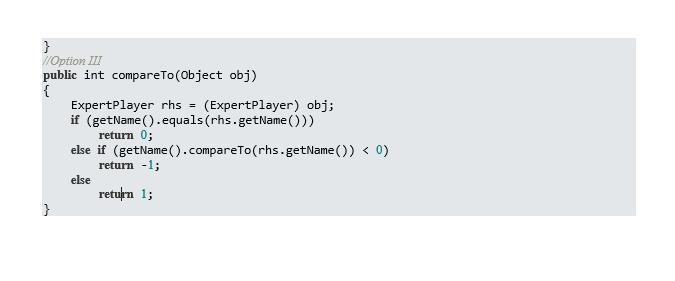 Which of the following is correct implementation code for the compareTo method in-example-3