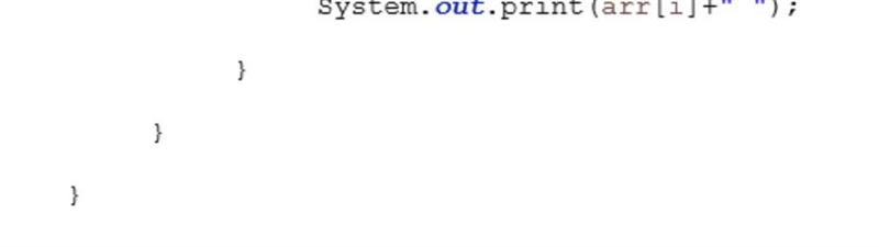 An array of ints, arr, has been declared and initialized. Write the statements needed-example-4