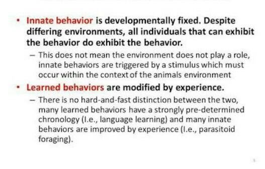 Which behavior was most likely inherited rather than learned?-example-2