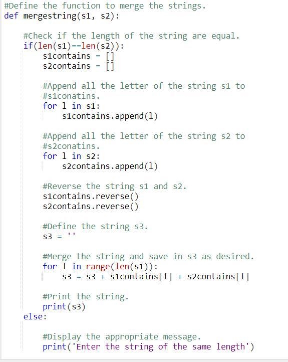 Given two strings s1 and s2 of same length.Create a new string consisting of the last-example-1