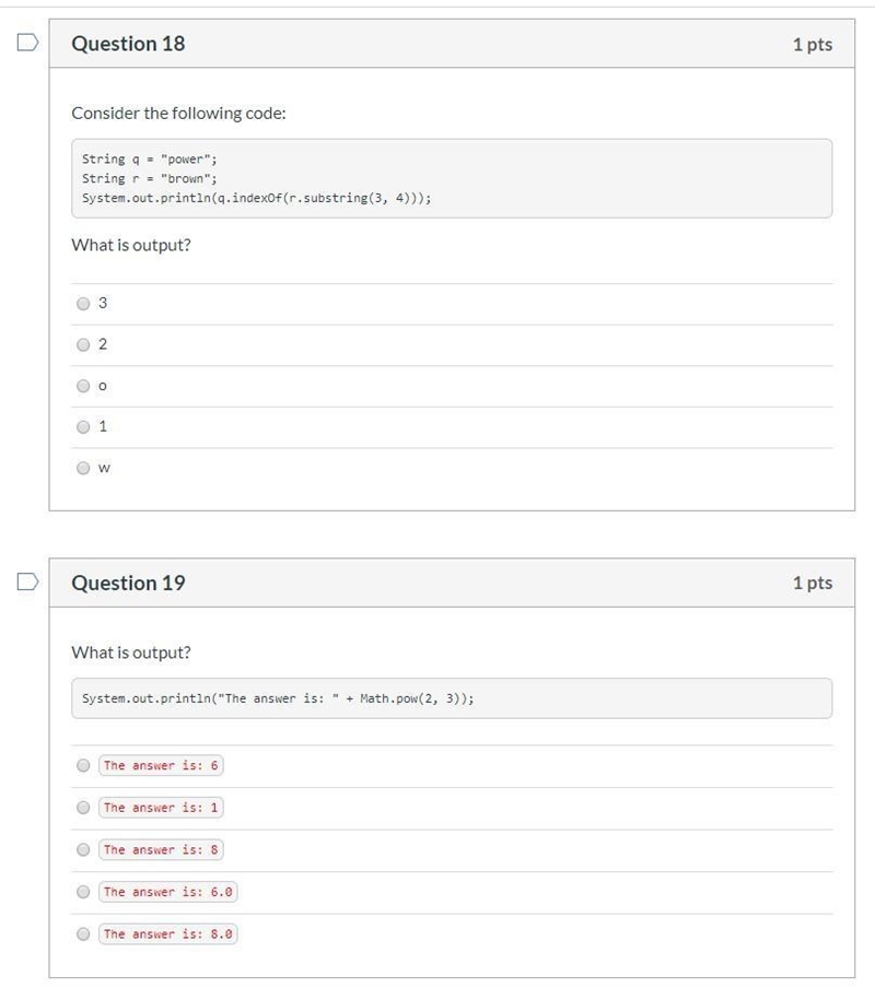 Need HELP on JAVA!!!!! Question 17 The image below shows the Javadoc for all constructors-example-2