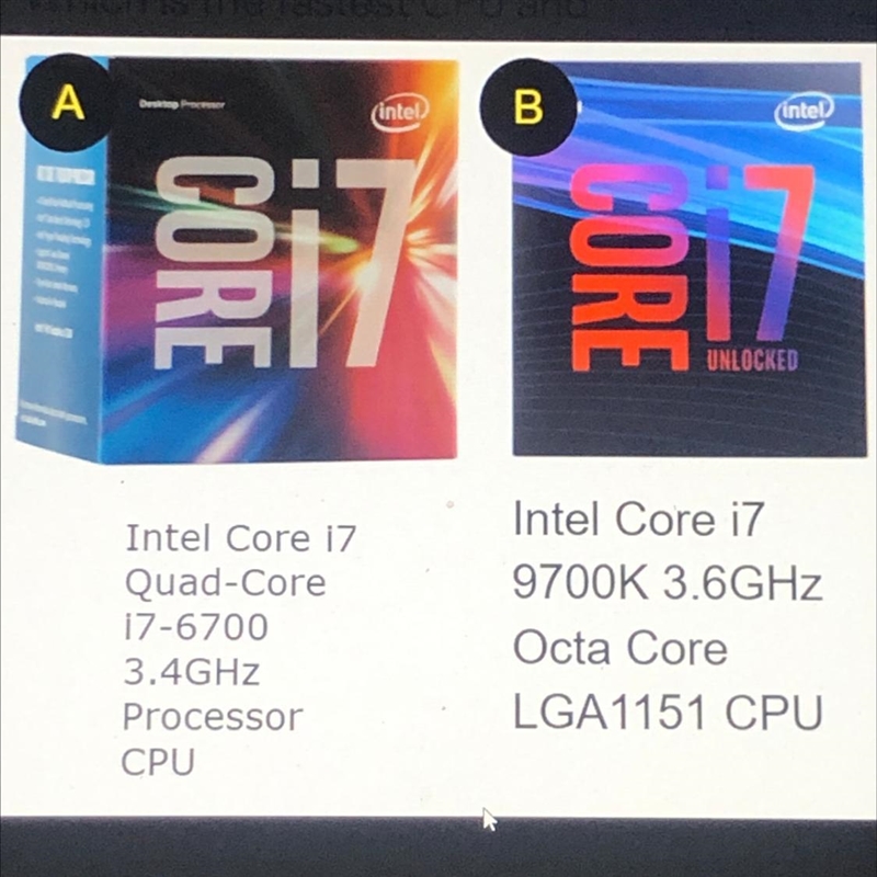 Which is the fastest CPU and why?-example-1