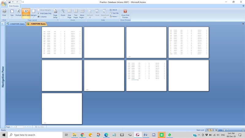 How to remove the blank pages in ms access report? blank pages show only print preview-example-1