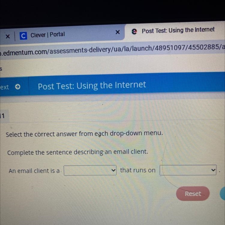 1st row has 3 possible answers software program, web page, and web browser 2nd row-example-1