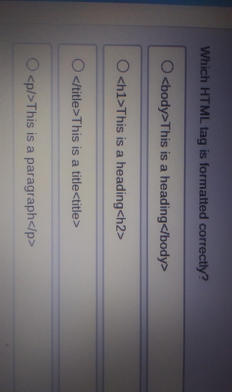 Which HTML tag is formatted correctly? NEED ANSWER ASAP PLZ HELP ME IDONT UNDERETAND-example-1