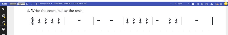 Write the count below the rests. How do I do I do this? Help guys-example-1