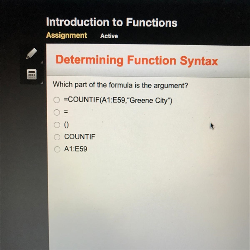 Which part of the formula is the argument?-example-1