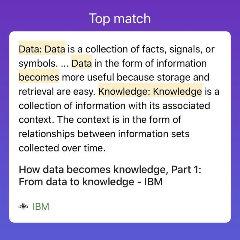 2) Describe how data becomes knowledge.​-example-1