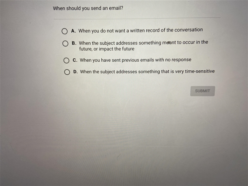 When should you send an email?-example-1