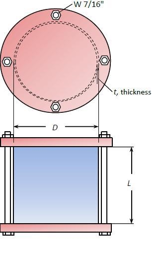 Production of pressure vessels is fastening an open-ended cylinder and two rigid plates-example-1