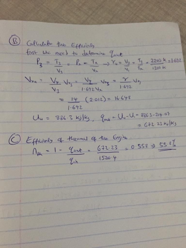 Find the engine volume and compression ratio from the paper. Use those numbers to-example-2