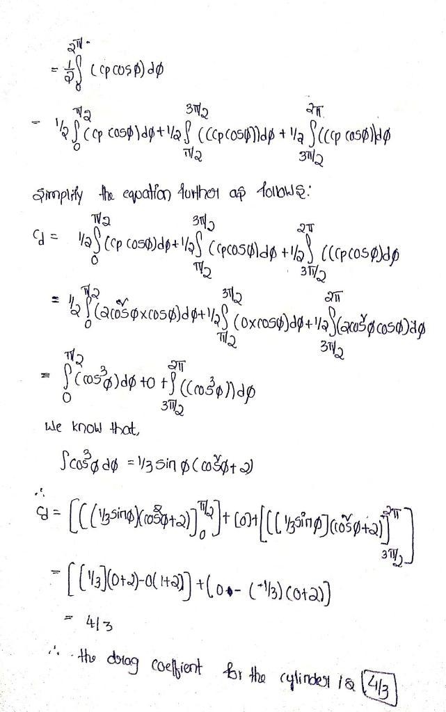 Consider a circular cylinder in hypersonic flow, with its axis perpendicular to the-example-3