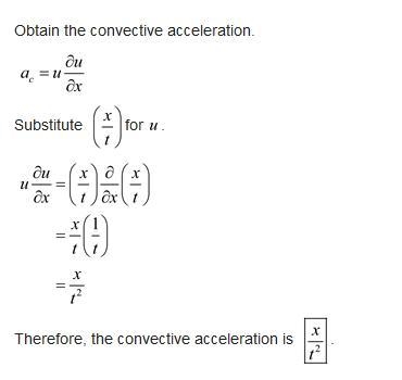 A fluid flows along the x axis with a velocity given by V = (xt) i ˆ, where x is in-example-4