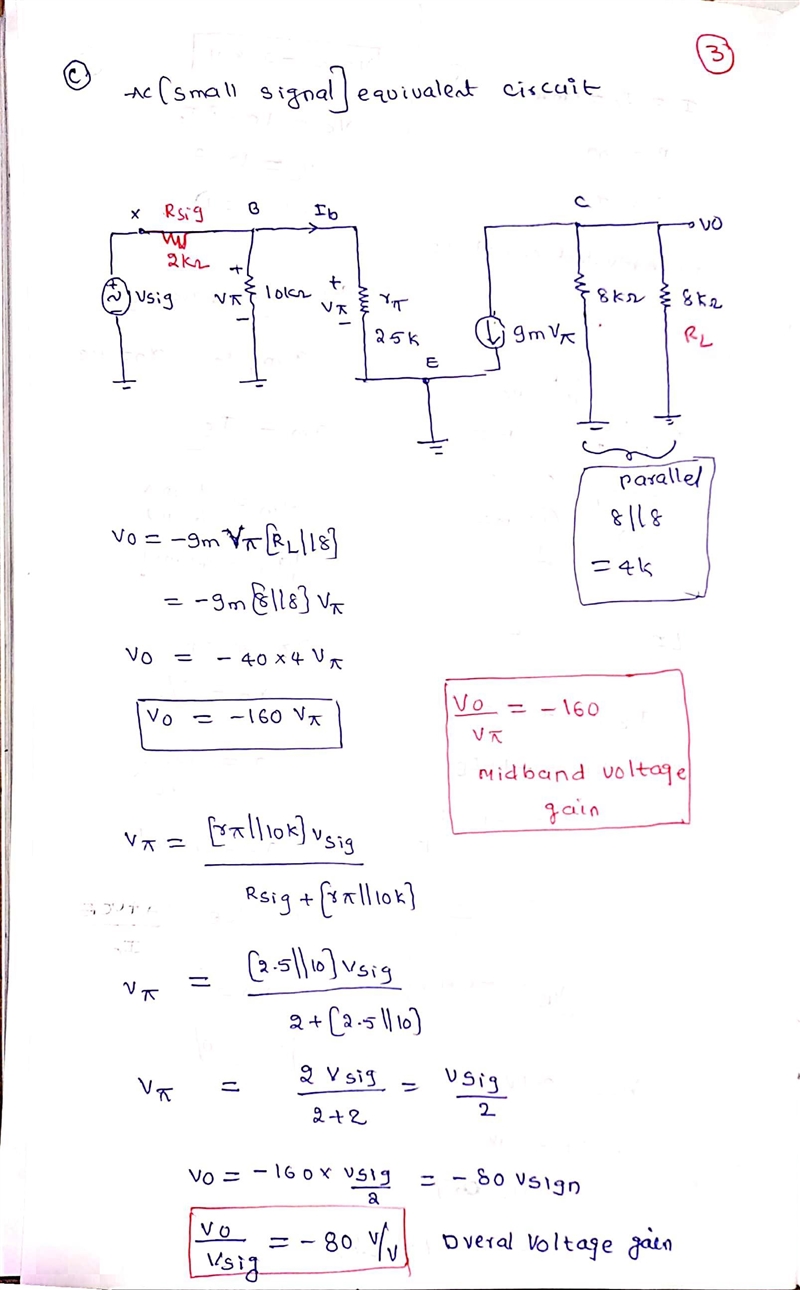 The transistor is biased with a constant current source ???? = 1mA and β = 100. a-example-3