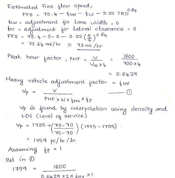 1. A four-lane freeway (two lanes in each direction) is located on rolling terrain-example-1