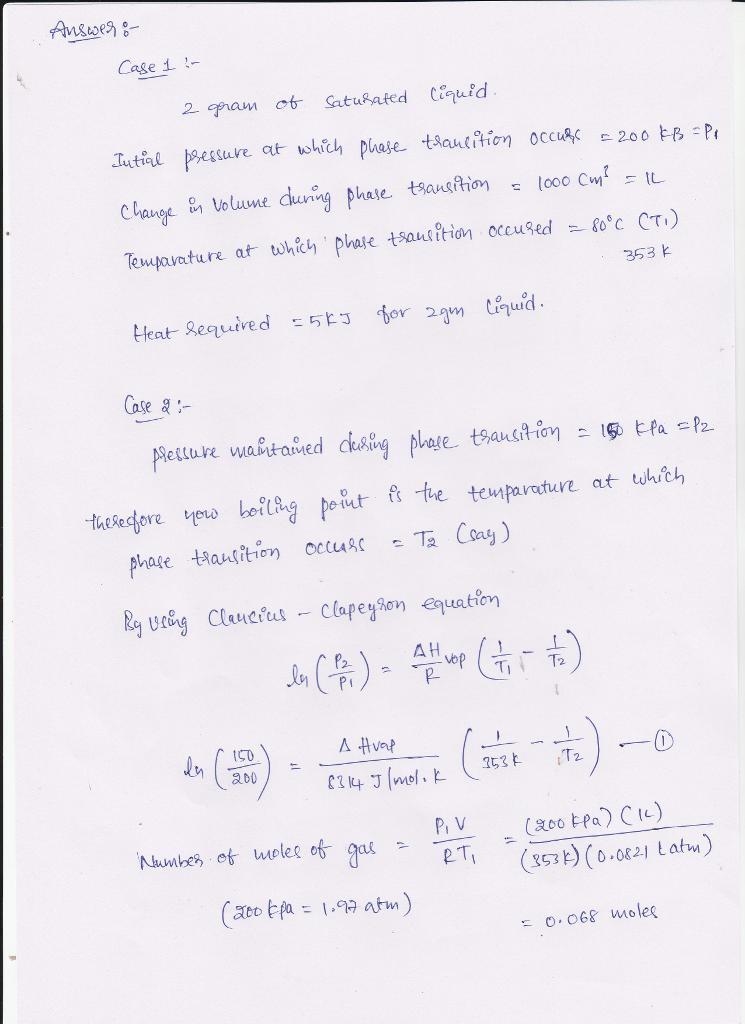 4 grams of a saturated liquid are converted to a saturated vapor by being heated in-example-2