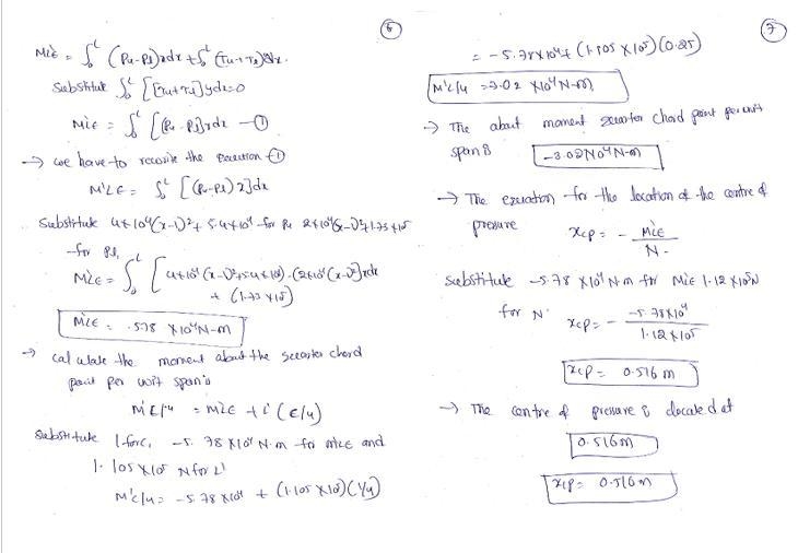 Consider an infinitely thin flat plate with a 1 m chord at an angle of attack of 10◦ in-example-5