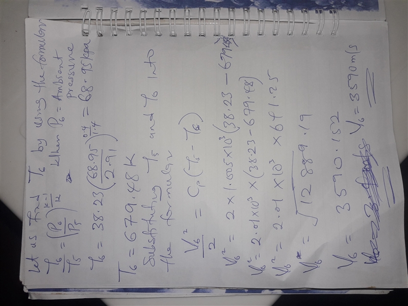 A turbojet aircraft flies with a velocity of 800 ft/s at an altitude where the air-example-5