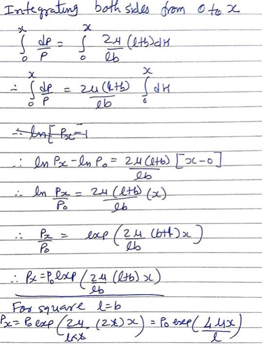 For powder compaction using a single-action punch, derive an expression for the distribution-example-2