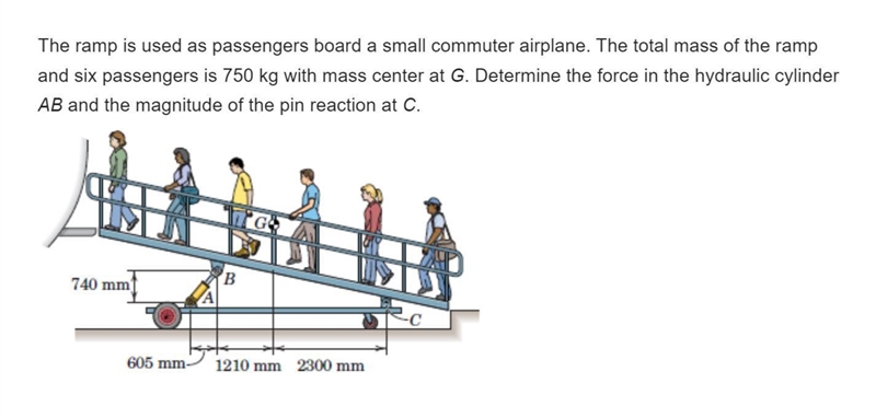 4/109 The ramp is used as passengers board a small commuter airline. The total mass-example-1