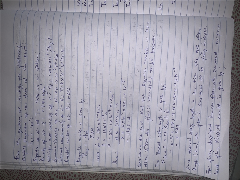 Air at p=1 atm enters a long tube of length 2.5 m and diameter of 12 mm at an inlet-example-2