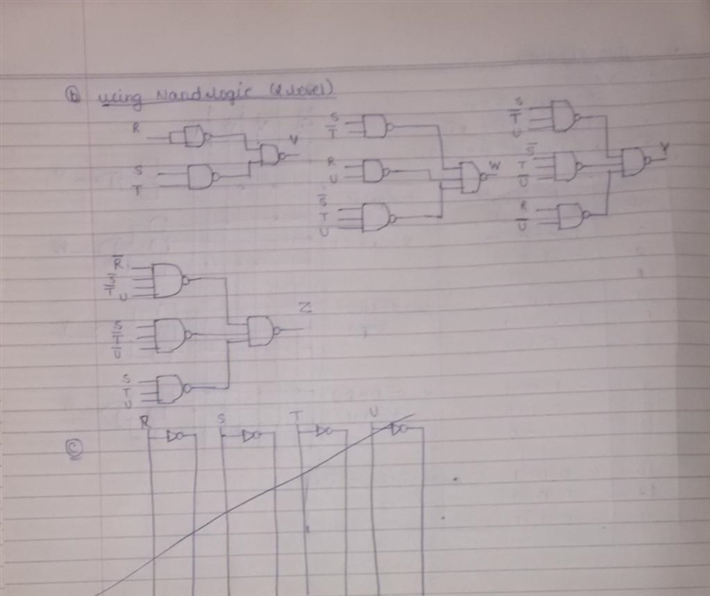 A circuit has four inputs RSTU and four outputs VWYZ. RSTU represents a Binary Coded-example-3