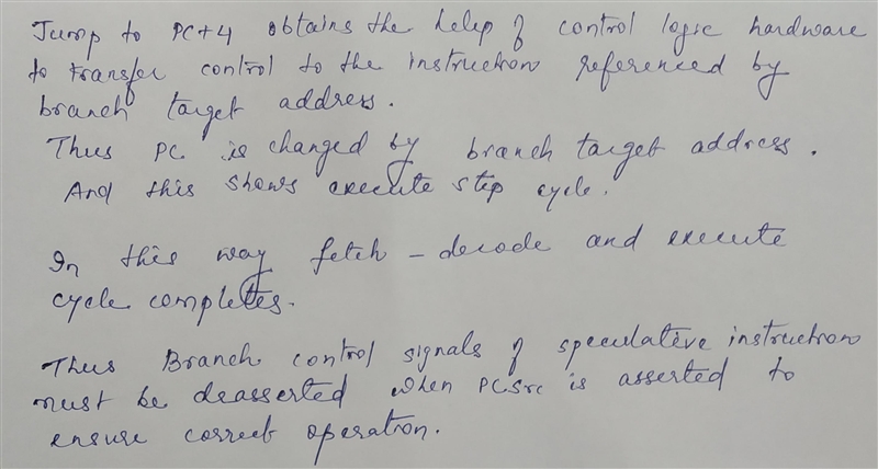 "A computer architect redesigns the pipeline above to enable branch prediction-example-2