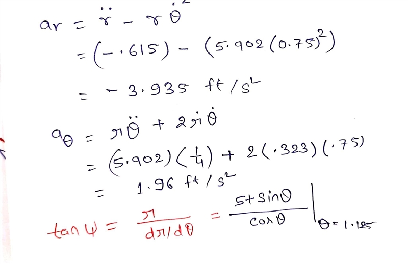 Using a forked rod, a smooth 3-lb particle is forced to move along around the horizontal-example-2