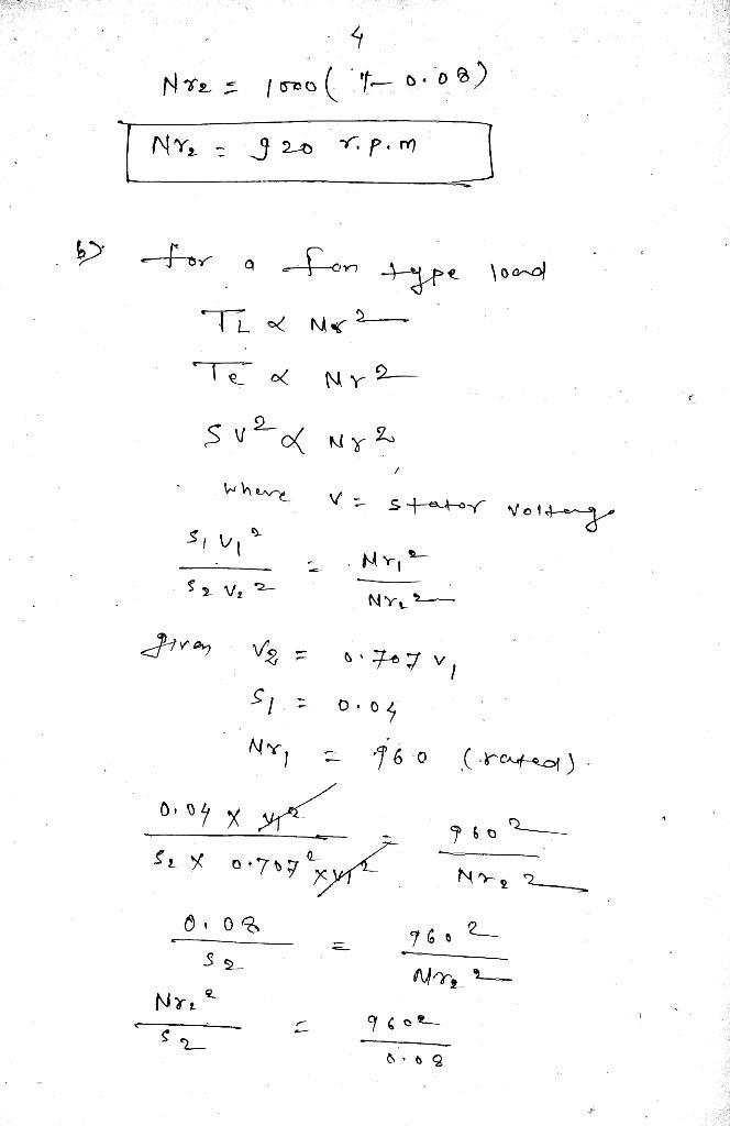 A 6-pole, 50 Hz squirrel cage induction motor has rotor resistance and standstill-example-4