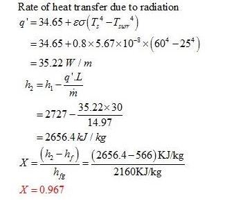 1. Saturated steam at 4 bars absolute pressure with a mean velocity of 3 m/s flows-example-4