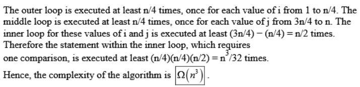 Consider the following algorithm, which takes as input asequence of n integers a1, a-example-4