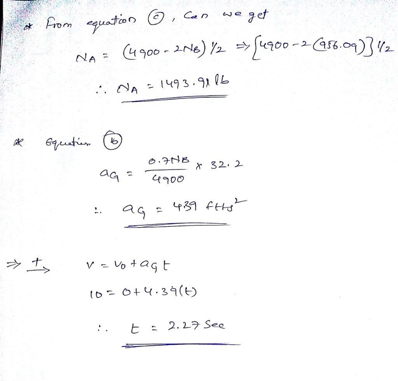 The sports car has a weight of 4900 lblb and center of gravity at GG. If it starts-example-2