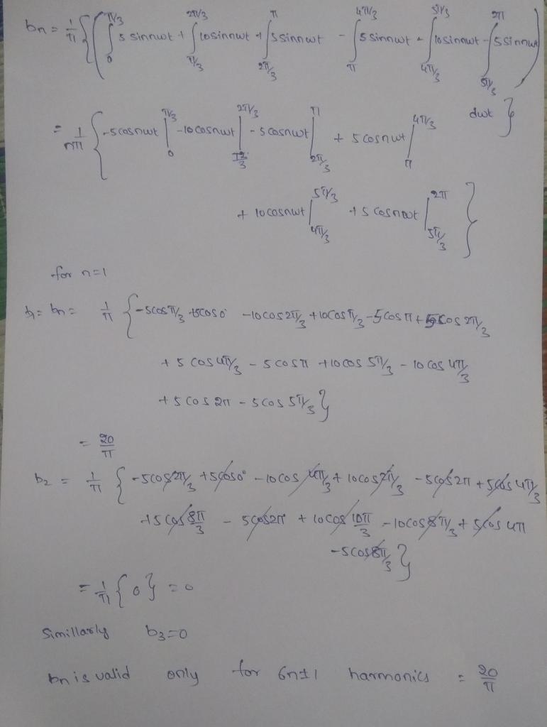 (1) Calculate fundamental, Second, third and fifth order harmonics of is (t). istl-example-3