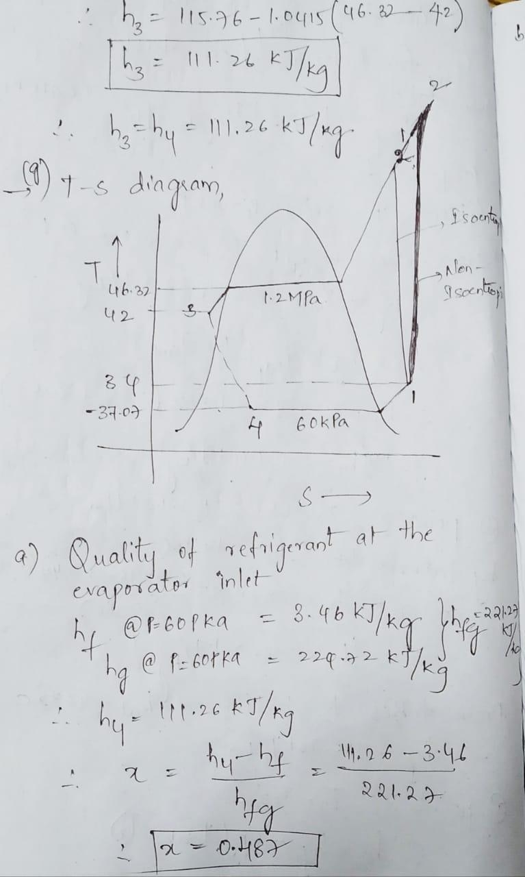 A commercial refrigerator with refrigerant -134a as the working fluid is used to keep-example-2