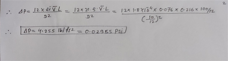 2. A fluid at 14.7 psi (lb-f per square inch) with kinematic viscosity (????????) 1.8 x-example-2