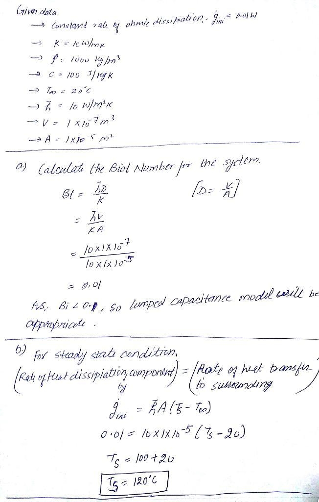 During normal operation, an electrical component experiences a constant rate of ohmic-example-1