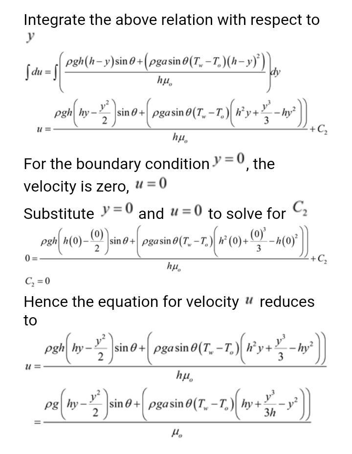 Assume the liquid film in Example 5.9 is not isothermal but instead has the following-example-2