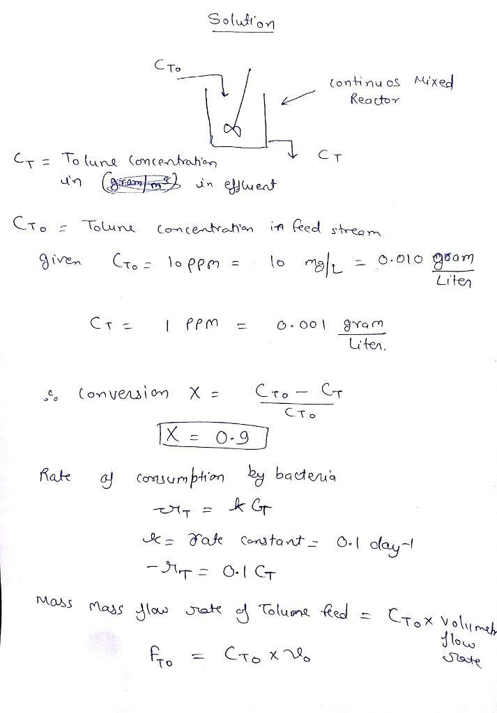 You have been asked to design a steady state treatment device similar to a continuously-example-1