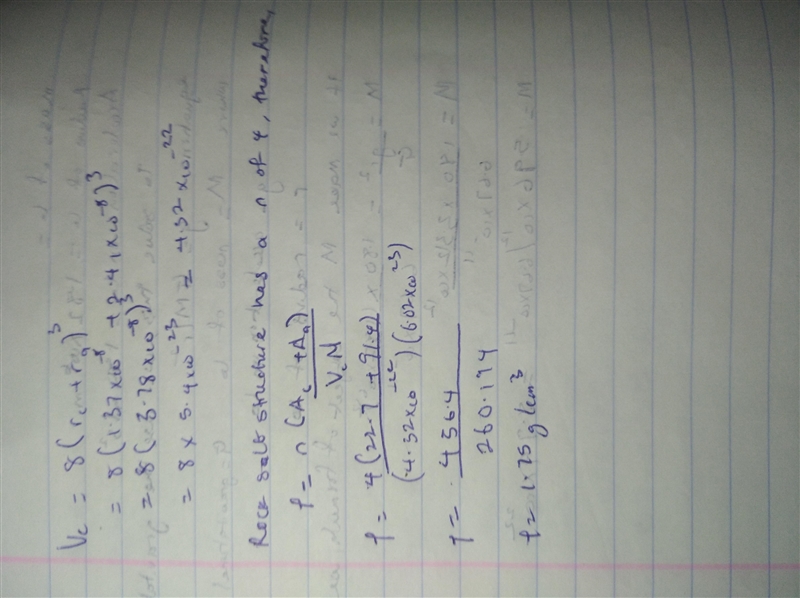 An AX ceramic compound has the rock salt crystal structure. If the radii of the A-example-1