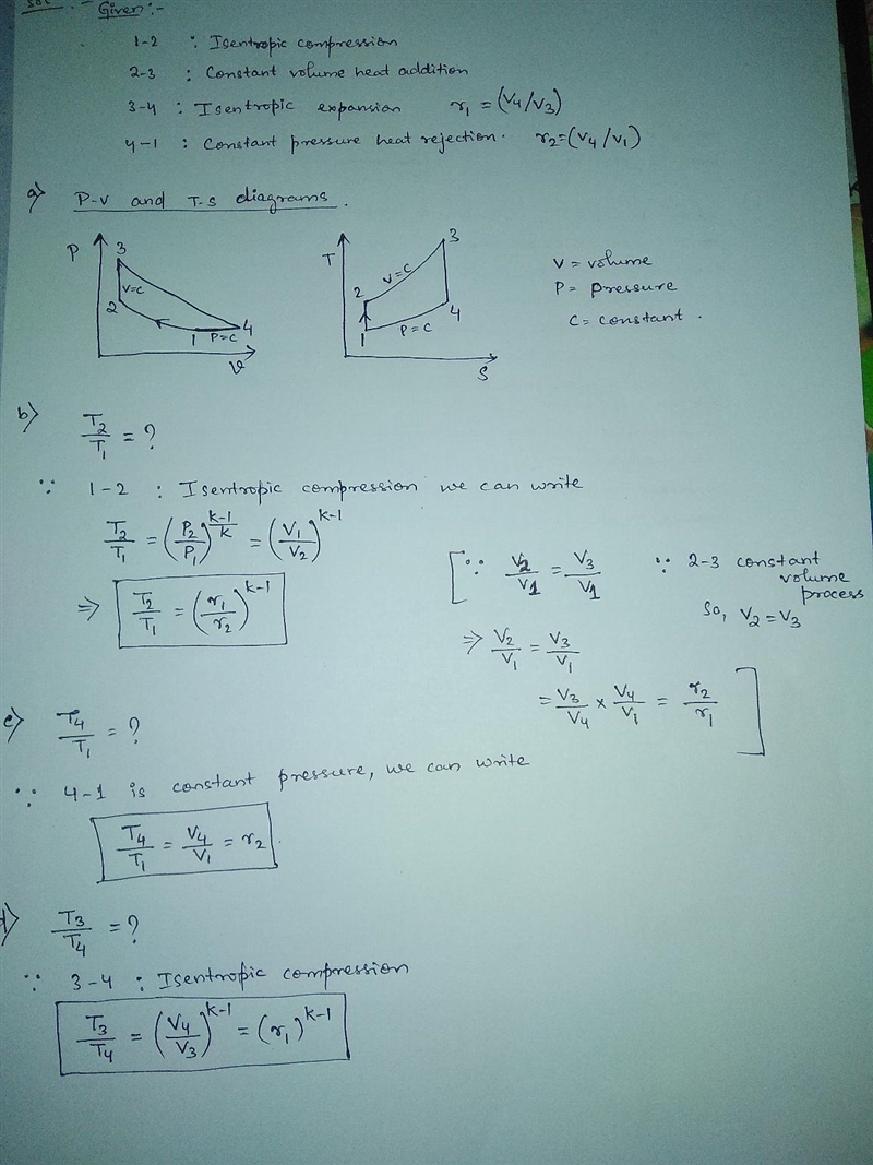 An air standard cycle with constant specific heats is executed in a closed pistoncylinder-example-1