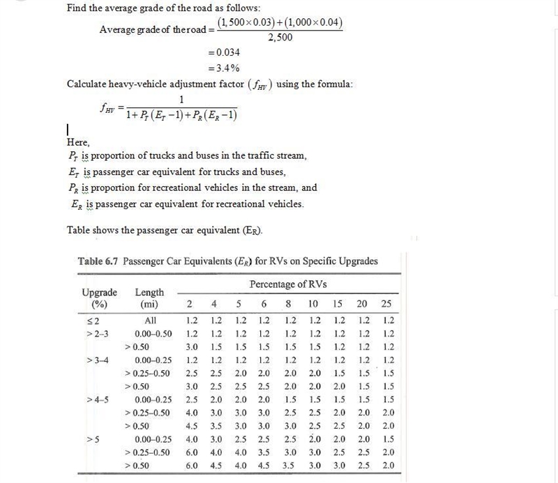 A segment of four-lane freeway (two lanes in each direction) has a 3% upgrade that-example-1