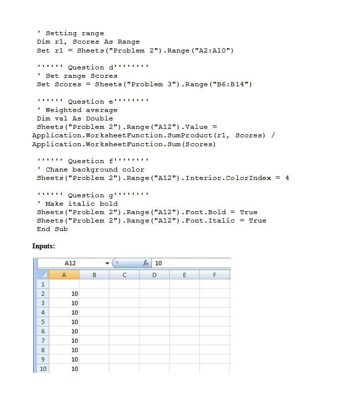 A. Using the properties window in the VBA editor assign the code name wsEx2 to the-example-2