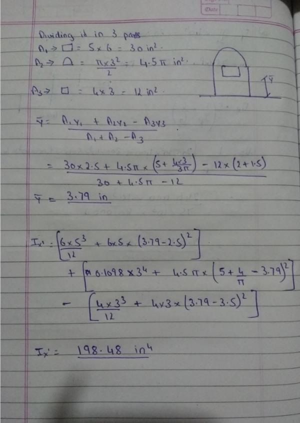 Locate the centroid y¯ of the composite area. Express your answer to three significant-example-1