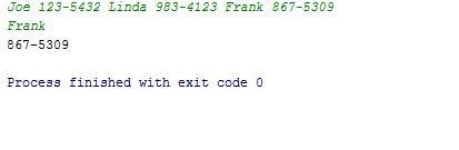 10.31 LAB: Contact list A contact list is a place where you can store a specific contact-example-1