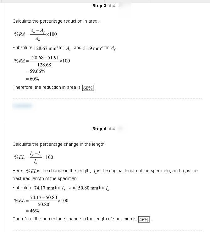 A cylindrical metal specimen having an original diameter of 12.8 mm (0.505 in.) and-example-2