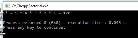 #include using namespace std; void PrintFactorial(int factCounter, int factValue){ int-example-1