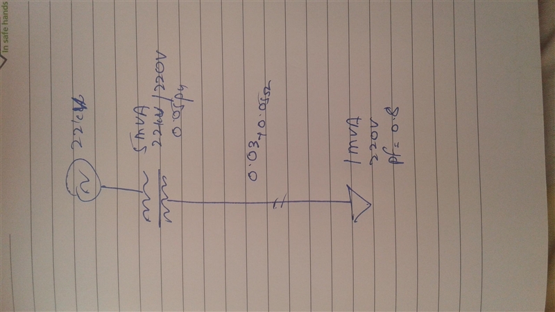 A three-phase voltage source with a terminal voltage of 22kV is connected to a three-example-2