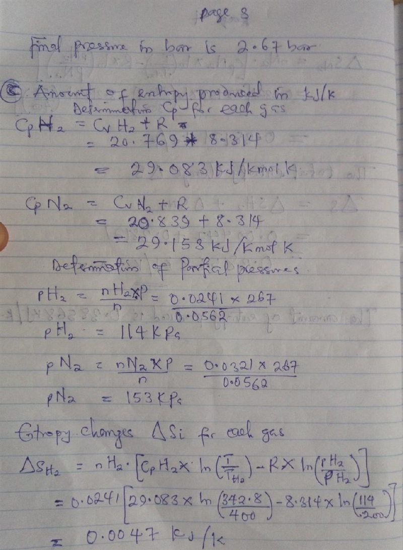 An insulated tank having a total volume of 0.6 m3 is divided into two compartments-example-3