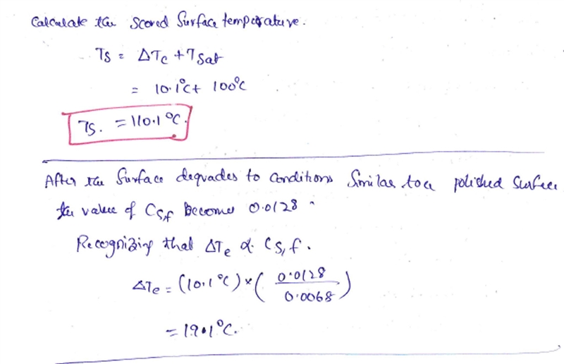 Water at atmospheric pressure boils on the surface of a large horizontal copper tube-example-3