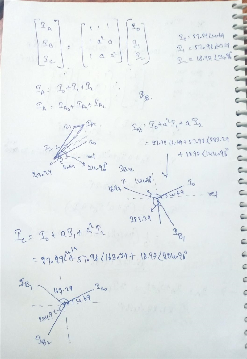 (a) In a 3-phase, 4-wire system, the currents are in the A, B, and C lines under abnormal-example-2